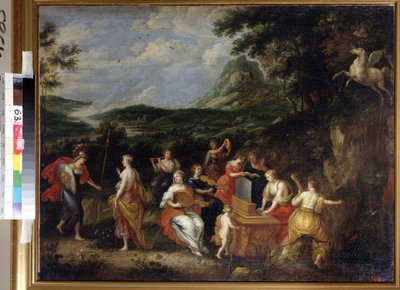 Pallas Athena e Musas de Jan van Balen