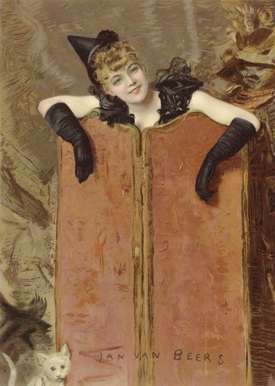 Gatinhos (cromolitho) de Jan van Beers