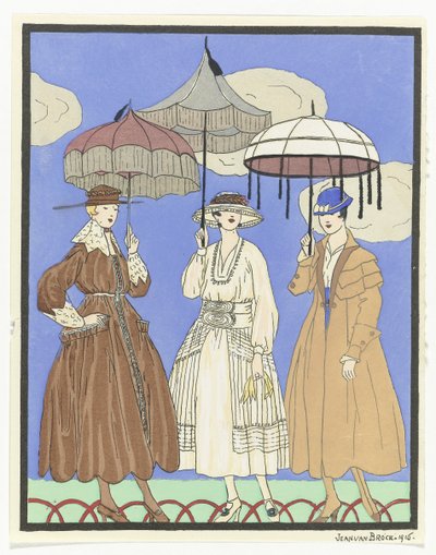 Três Chapéus-de-sol
Três mulheres com guarda-sóis, 1916 de Jan van Brock