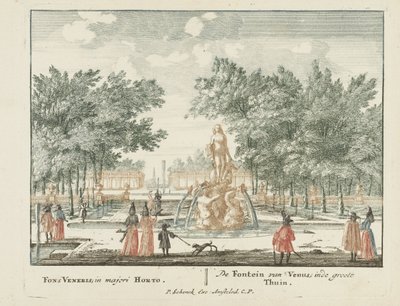 A fonte de Vénus no jardim principal do Palácio Het Loo
Gesichte van het Wijdvermaarde Loo als andere vorstelijke Huisen (título da série)
Admirandorum quadruplex spectaculum (título da série) de Jan van Call (I)