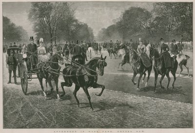 Tarde em Hyde Park, Londres: Rotten Row de Jan van Chelminski