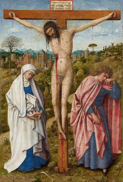 A crucificação de Cristo de Jan van Eyck