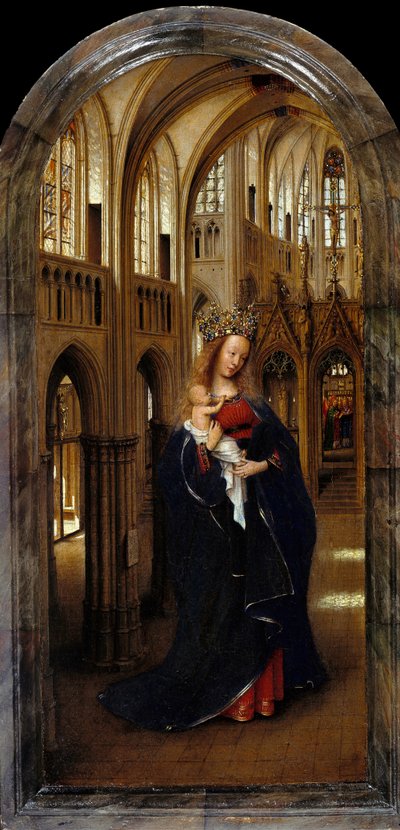 Alemão: Die Madonna in der Kirche A Madona na Igreja de Jan van Eyck