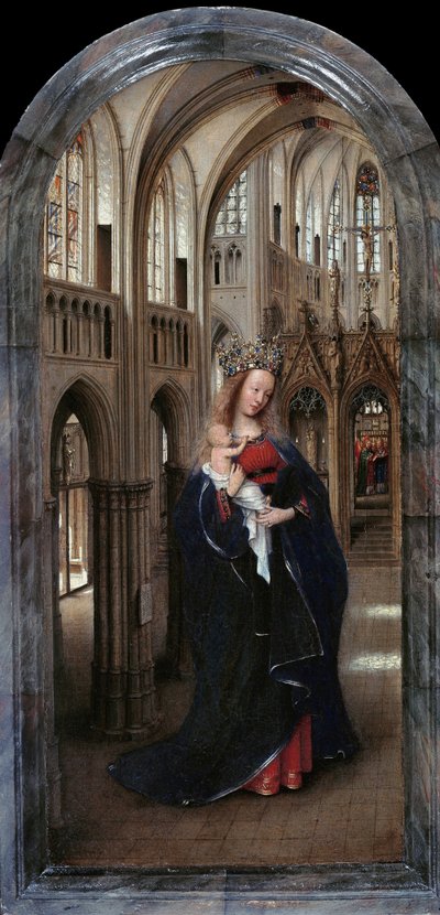Alemão: Die Madonna in der Kirche A Madona na Igreja de Jan van Eyck