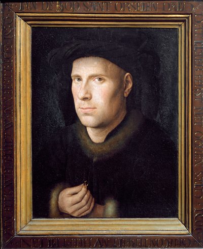 Retrato de Jan De Leeuw (óleo sobre madeira) de Jan van Eyck