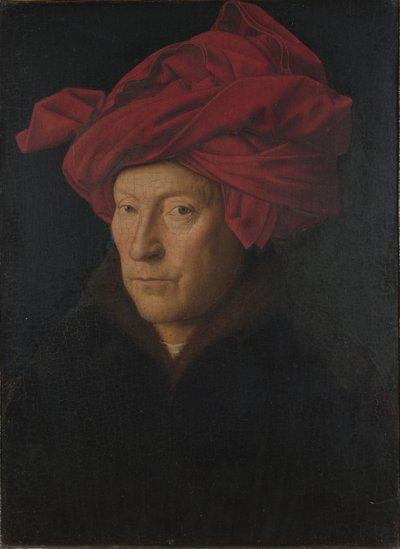 Retrato de um auto-retrato de homem, 1433 de Jan van Eyck