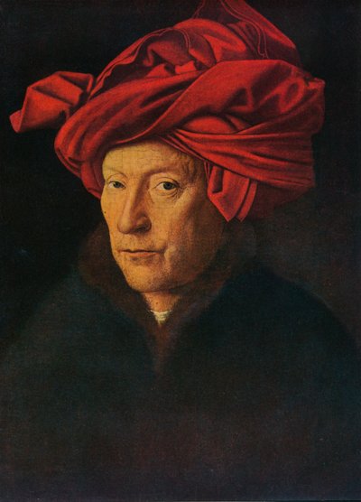 Retrato de um auto-retrato de homem, 1433. de Jan van Eyck