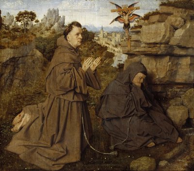 São Francisco de Assis Recebendo os Estigmas, ca 1430. de Jan van Eyck