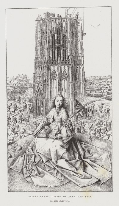 Santa Bárbara, 1437 de Jan van Eyck