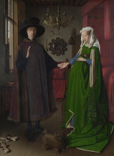 O retrato de Arnolfini, 1434 de Jan van Eyck