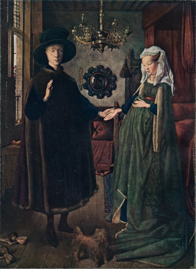 Retrato de Arnolfini, 1434, 1904 de Jan van Eyck
