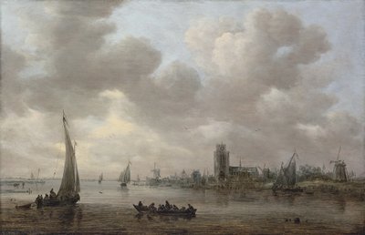 Vista do rio Maas e de Dordrecht de Jan van Goyen