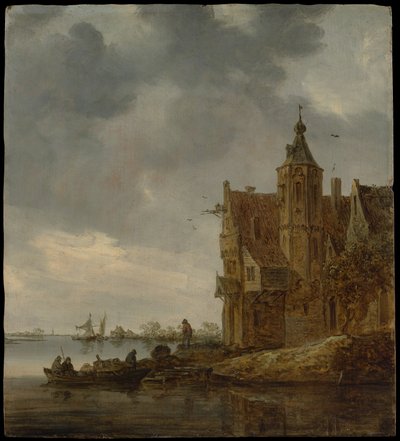 Casa de campo junto à água de Jan van Goyen