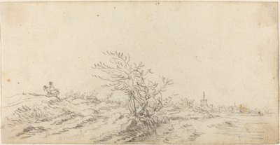 Cavaleiro entre as Dunas de Jan van Goyen
