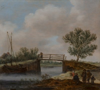 Paisagem com ponte, conhecida como «A Pequena Ponte» de Jan van Goyen