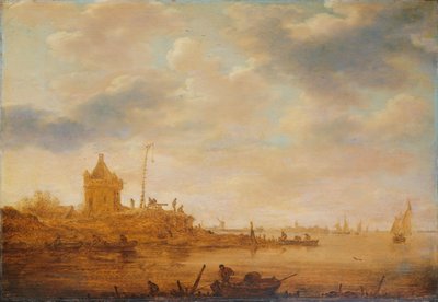 Vista do Rio com o posto de sentinela de Jan van Goyen