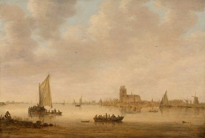 Vista de Dordrecht do Dordtse Kil, 1644. de Jan van Goyen