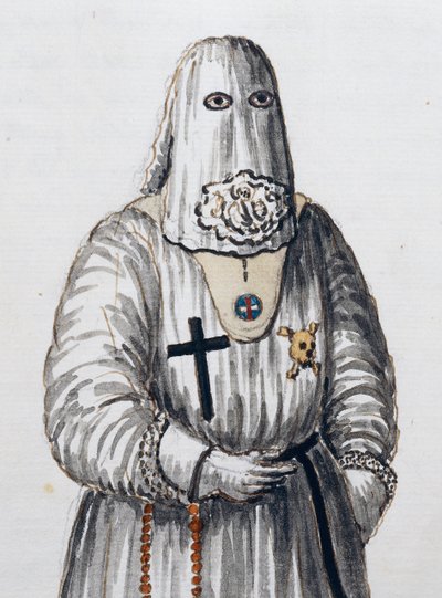 Confraria da Intercessão de Cristo, fundada em 1 de fevereiro de 1500 pelos Cânones regulares de São Salvador em Veneza, Volume II, f 66, de Giovanni di Grevembroch ou Grevenbroch (1731-1807) de Jan van Grevenbroeck