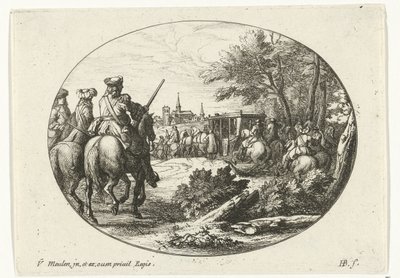 Cerco de uma cidade Cenas militares da vida de Luís XIV, Rei da França (título da série) de Jan van Huchtenburg
