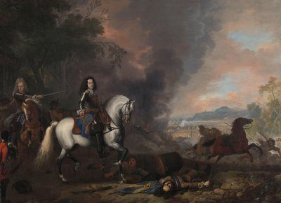 Henrique Casimir II, Príncipe de Nassau-Dietz, numa Batalha
Hendrik Casimir II (1657-96), Príncipe de Nassau-Dietz, como Oficial Comandante numa Batalha de Jan van Huchtenburg