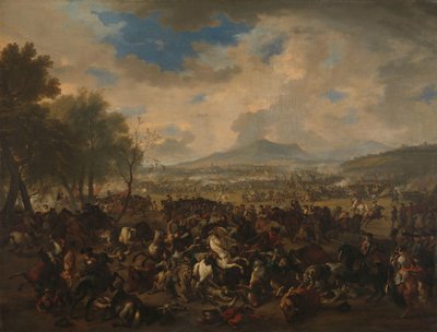 A Batalha dos Ramillies entre as Potências Francesas e Aliadas, 23 de Maio de 1706 de Jan van Huchtenburg