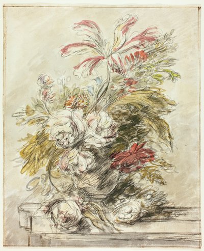 Um pedaço de flor de Jan van Huysum