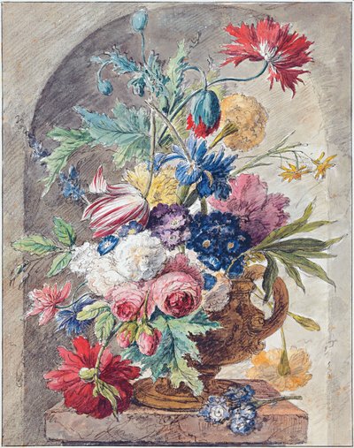 Natureza morta de flores, c. 1734 de Jan van Huysum