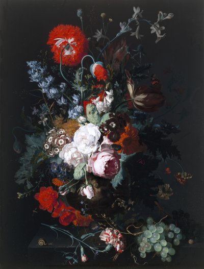 Ainda vida de flores e frutas, c.1715 de Jan van Huysum