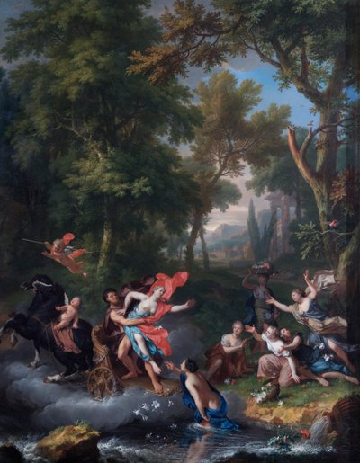 A Violação de Proserpina (óleo sobre painel de carvalho) de Jan van Huysum