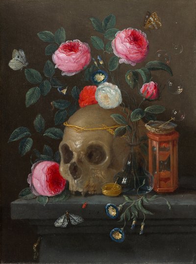 Vanitas natureza morta de Jan van Kessel the Elder