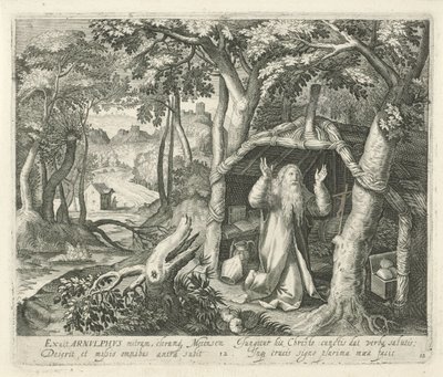 H. Arnulphus de Metz como eremita
Santos e eremitas (título da série) de Jan van Londerseel