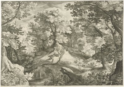 Paisagem com Apollo e Daphne de Jan van Londerseel
