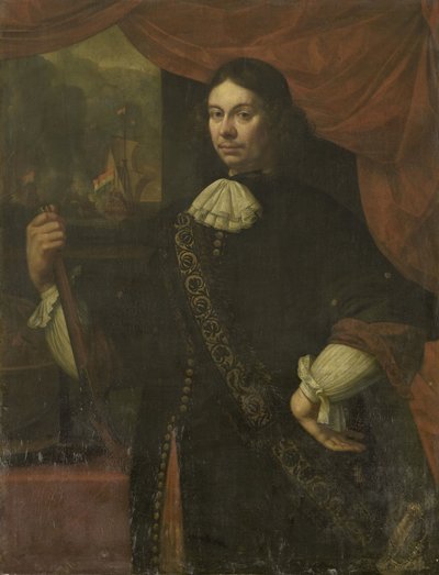 Retrato de Cornelis Jacobsz de Boer, Capitão da Marinha de Jan van Neck