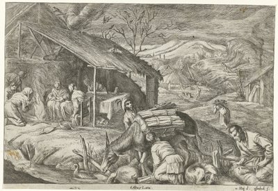 Inverno As Quatro Estações (título da série) de Jan van Ossenbeeck