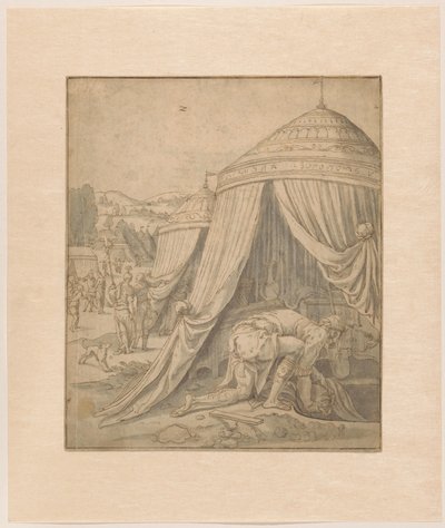 Acham enterra a propriedade roubada de Jan van Scorel (school of)