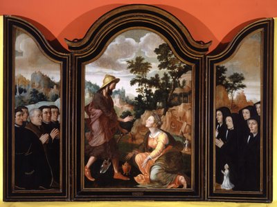 Noli Me Tangere, Donors in the Wings, 1548-1554. de Jan van Scorel