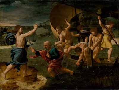 O Projecto Milagroso de Peixes, c. 1550 de Jan van Scorel