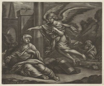 Agar e Ismael no deserto de Jan van Somer