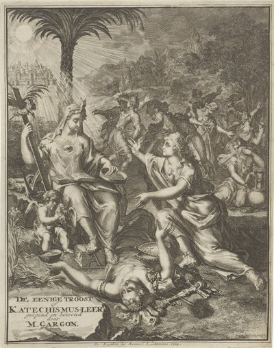 Página de título para: M. Gargon, A única consolação, 1713 de Jan van Vianen