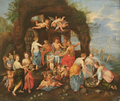 A festa dos deuses de Jan van and Balen, Hendrik van Kessel