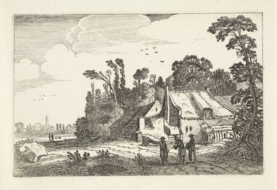 Números numa estrada de campo perto de uma quinta
Paisagens (título da série)
Amenissimae aliquot requculae (título da série) de Jan van de Velde (II)