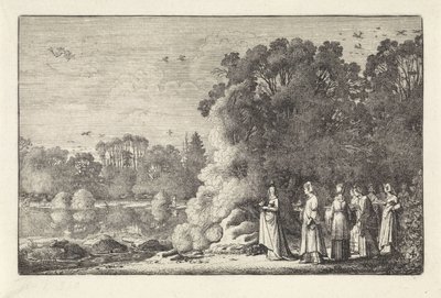 Paisagem com Mercúrio e Herse
Paisagens (título da série)
Amenissimae aliquot requculae (título da série) de Jan van de Velde (II)