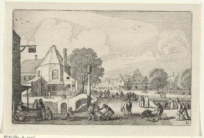 Dia de mercado numa cidade
Paisagens (título da série)
Amenissimae aliquot requculae (título da série) de Jan van de Velde (II)