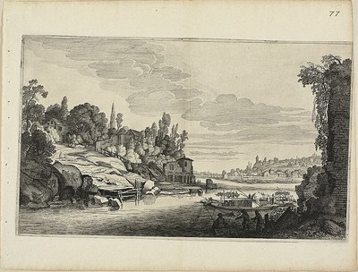 Paisagem fluvial de Jan van de Velde II