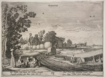 Os doze meses: agosto de Jan van de Velde II