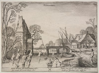 Os doze meses: fevereiro de Jan van de Velde II
