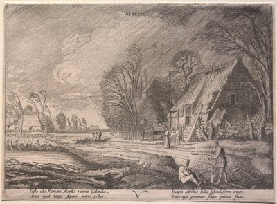 Os doze meses: março de Jan van de Velde II