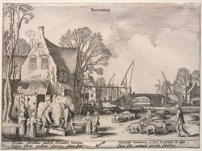 Os doze meses: novembro de Jan van de Velde II