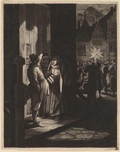 A estrela dos reis, uma peça noturna de Jan van de Velde II after Pieter Molijn