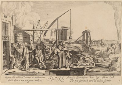 Incêndio de Jan van de Velde II after Willem Buytewech